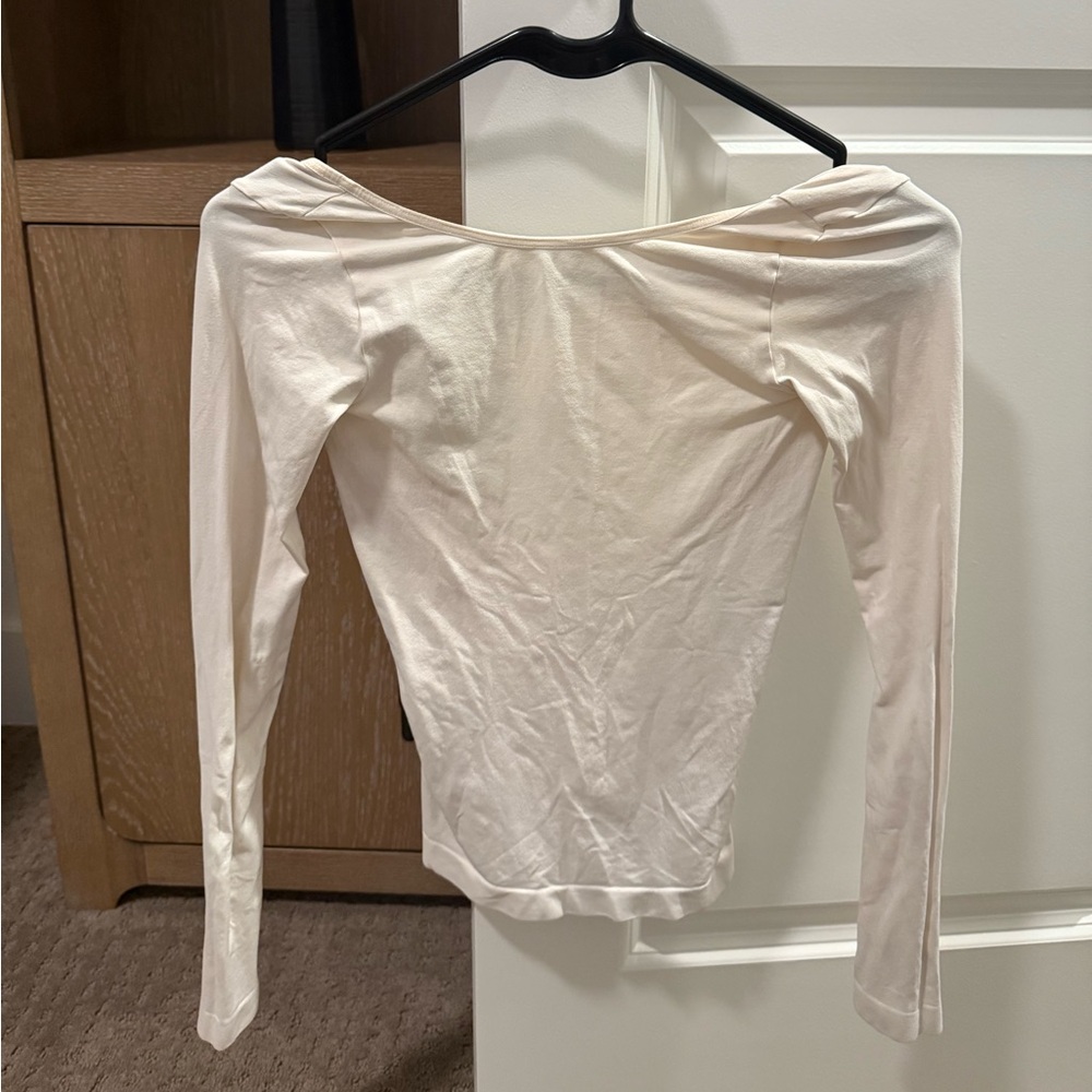 Intimately Free People Low Back Seamless Long Sleeve Top XS
